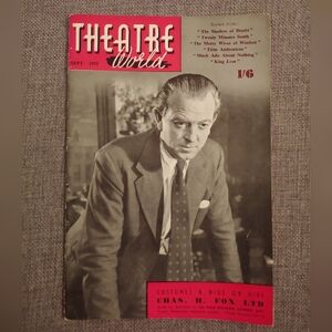 Vintage Theatre World Magazine Cover